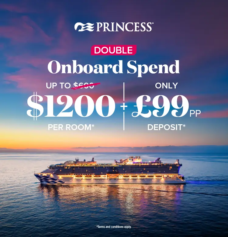 Princess Low Deposit and Onboard Spend